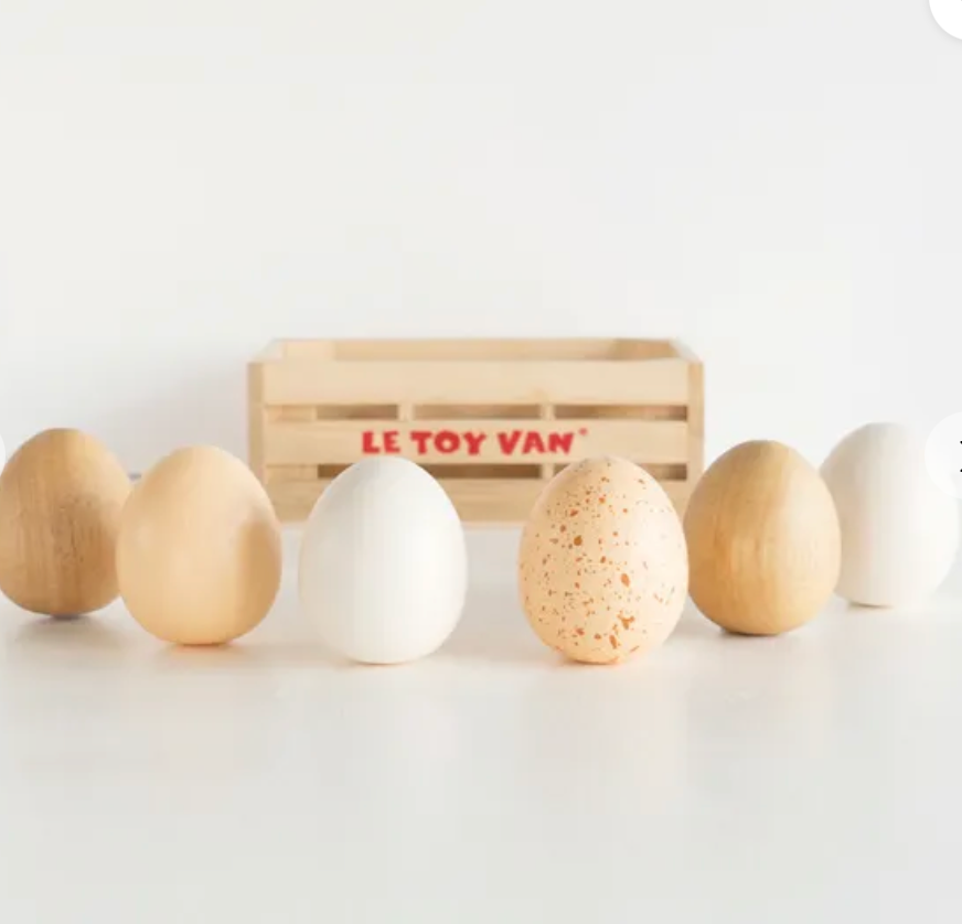 Farm Eggs Wooden Market Crate