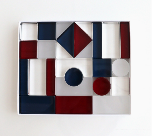 Educational Kids Building Toys Acrylic Blocks 26pcs French