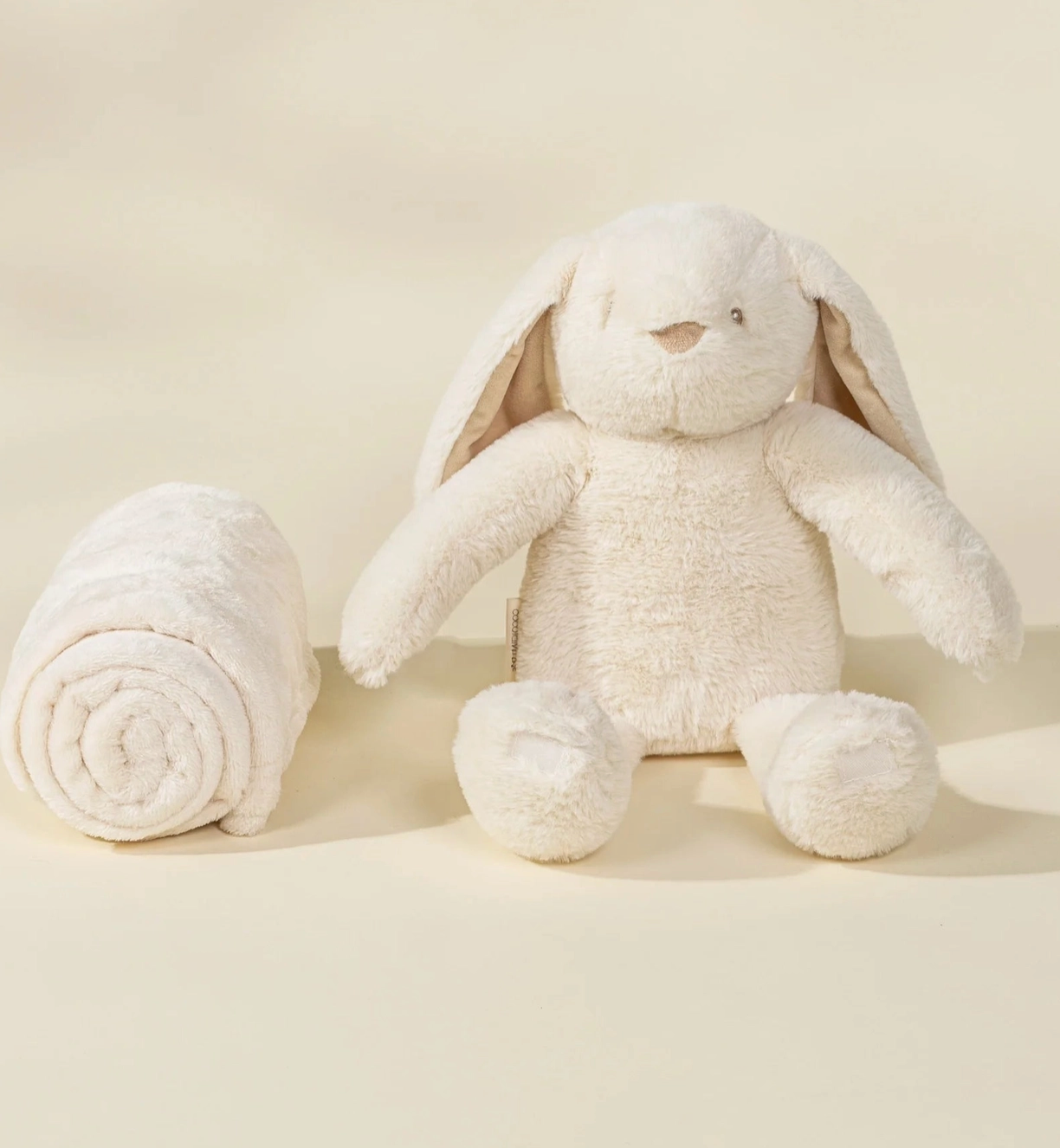 Rabbit Plush Toy Snuggling Blanket