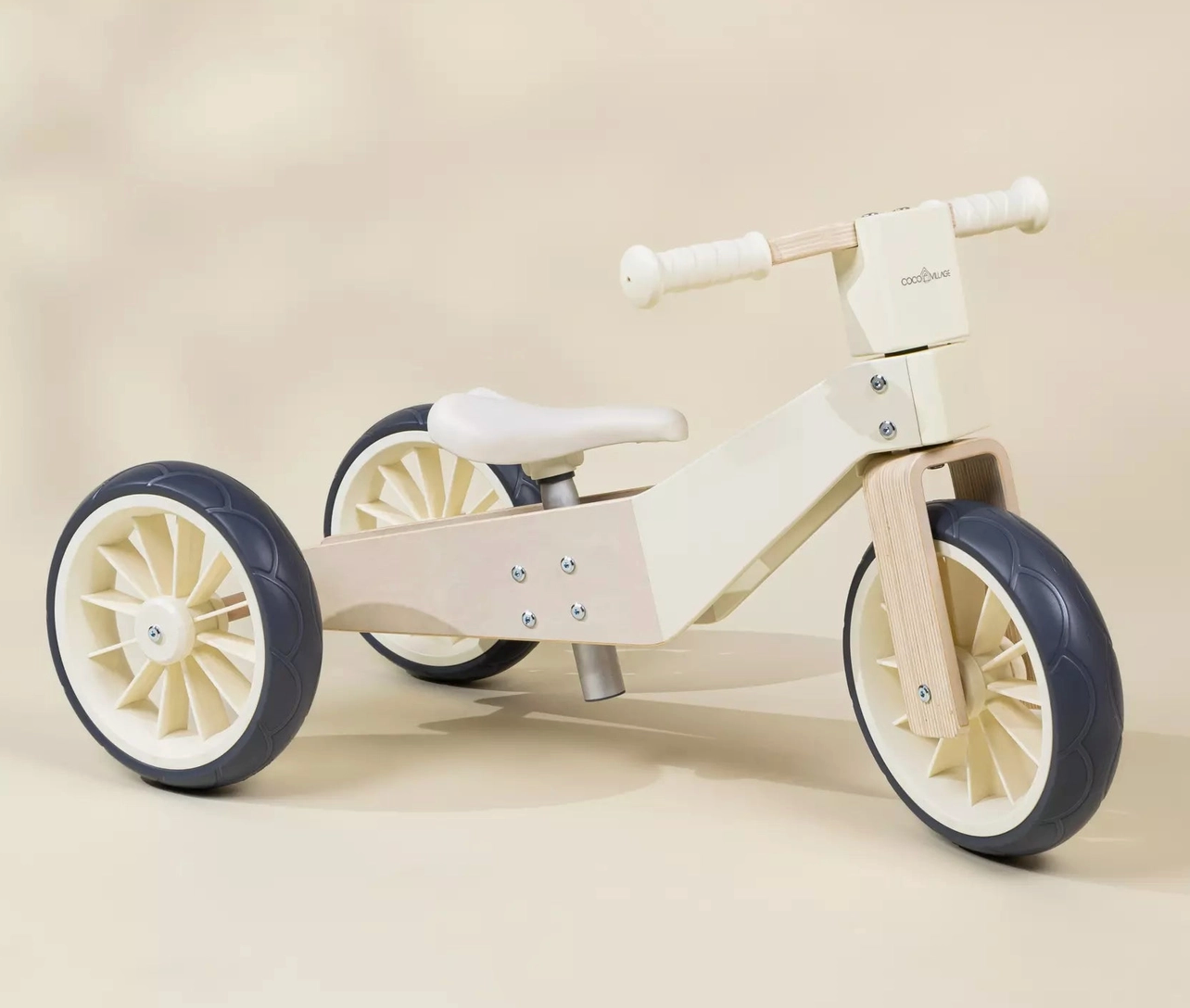 Wooden Balance Bike 3-in-1 - Foam
