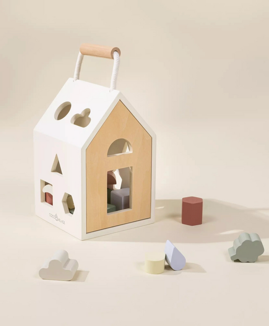Wooden Shapes Sorting House