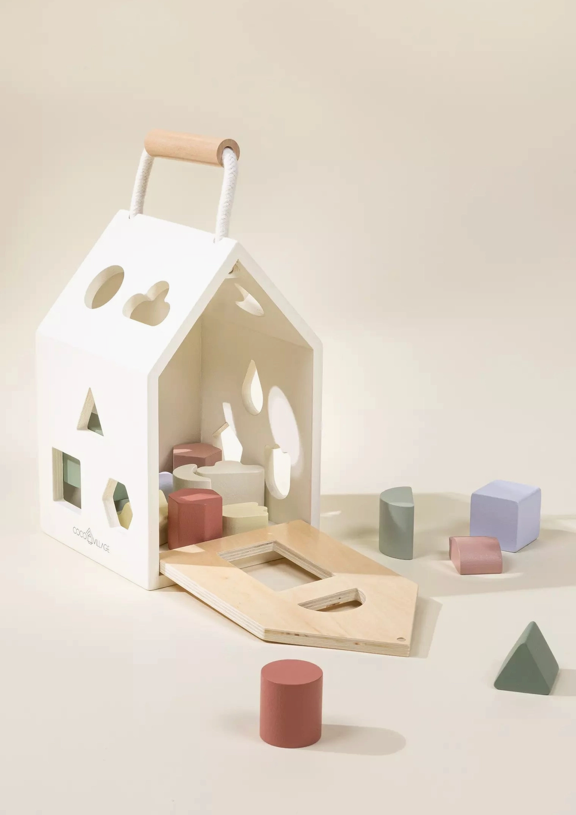 Wooden Shapes Sorting House