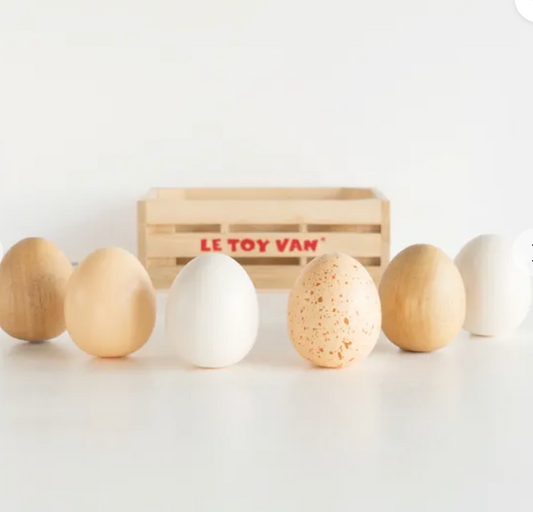 Farm Eggs Wooden Market Crate