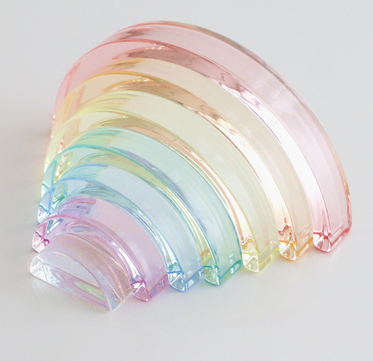 Educational Kids Building Toys Lumiere Cubes Arc-En-Ciel