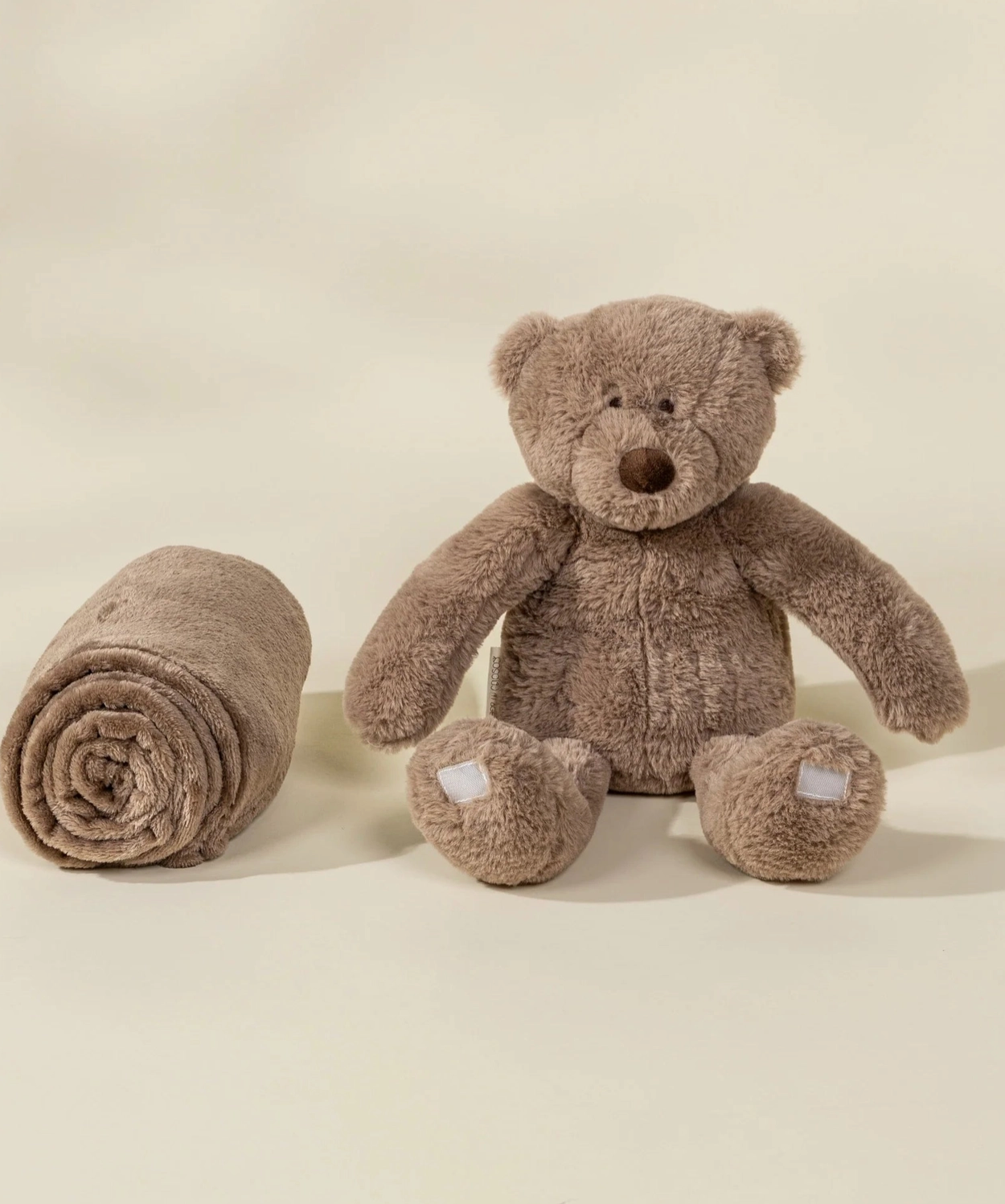 Bear Plush Toy Snuggling Blanket