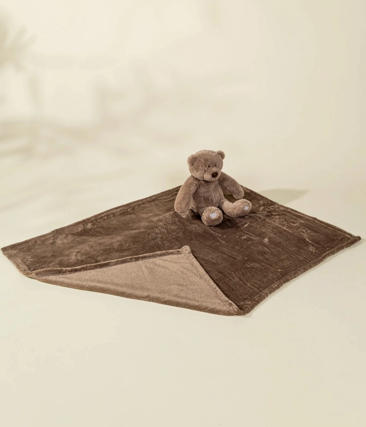 Bear Plush Toy Snuggling Blanket