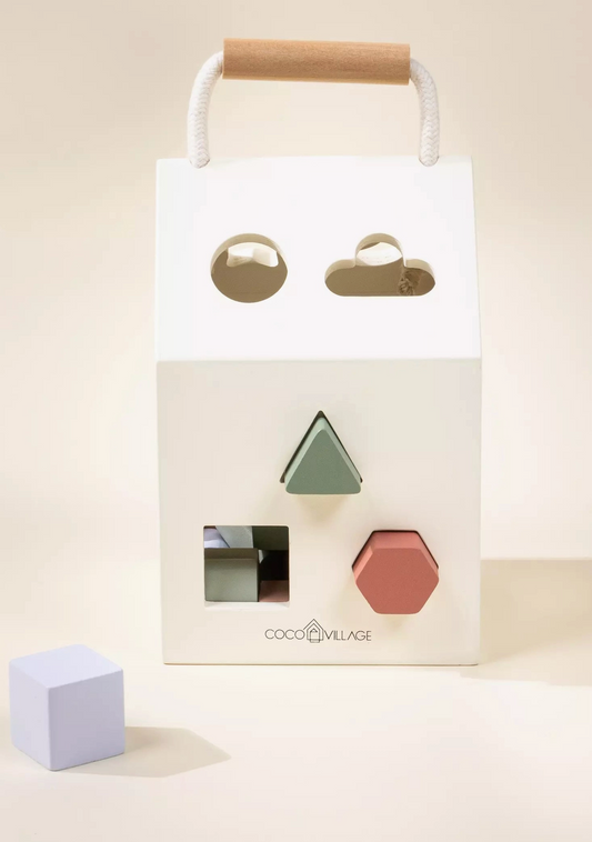 Wooden Shapes Sorting House