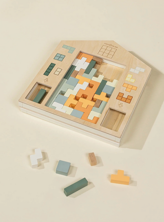 Wooden Tetris Puzzle Toy (40 Pcs)