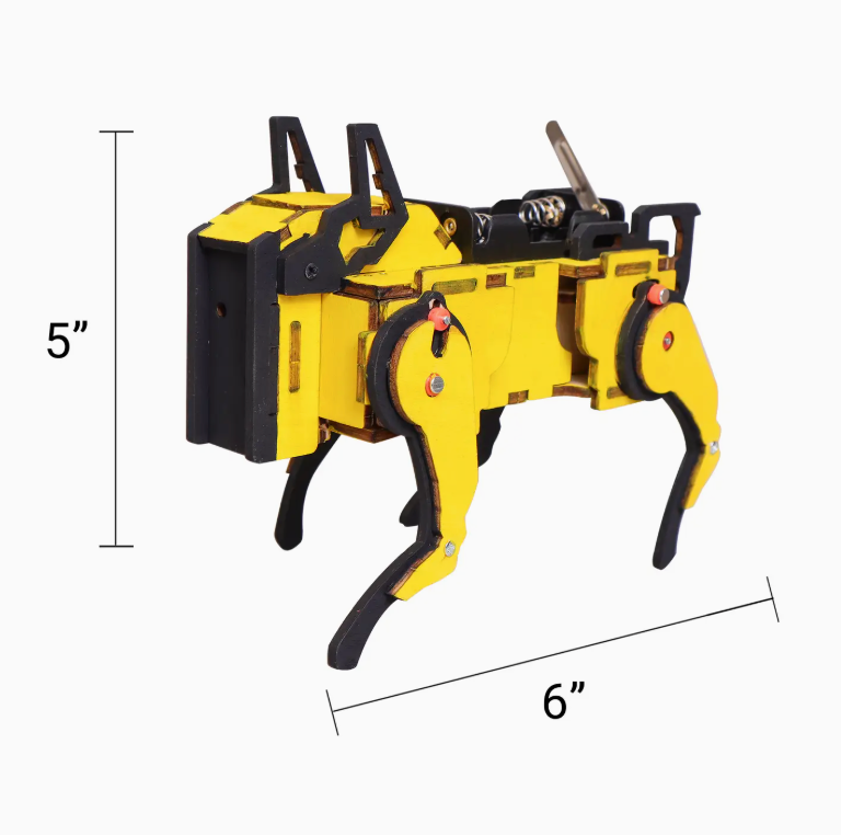 Robot Dog Stem Kit – Sound-Activated Diy Toy