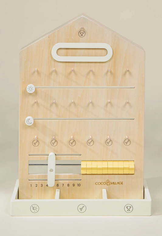 Wooden Routine, Tasks & Rewards Board