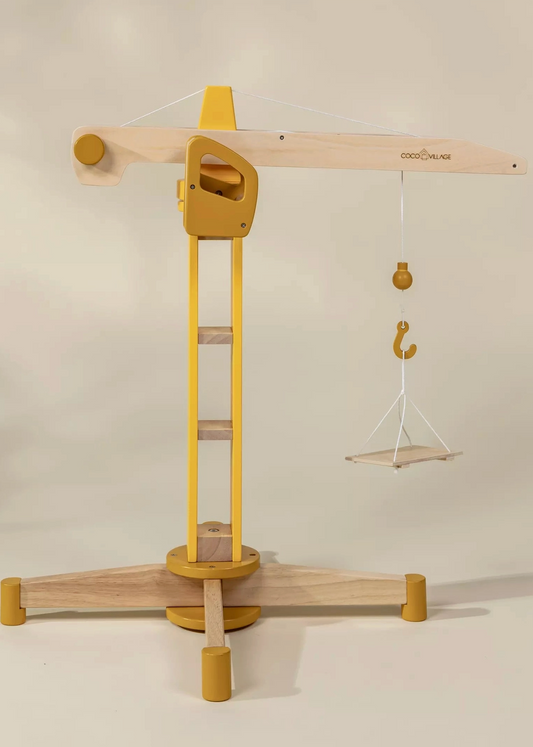 Oversized Wooden Construction Crane