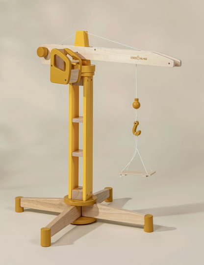 Oversized Wooden Construction Crane