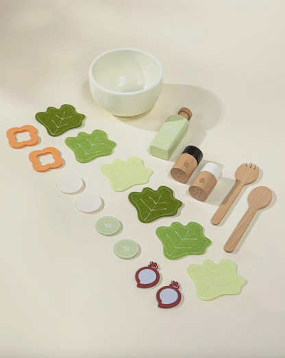 Wooden Salad Playset